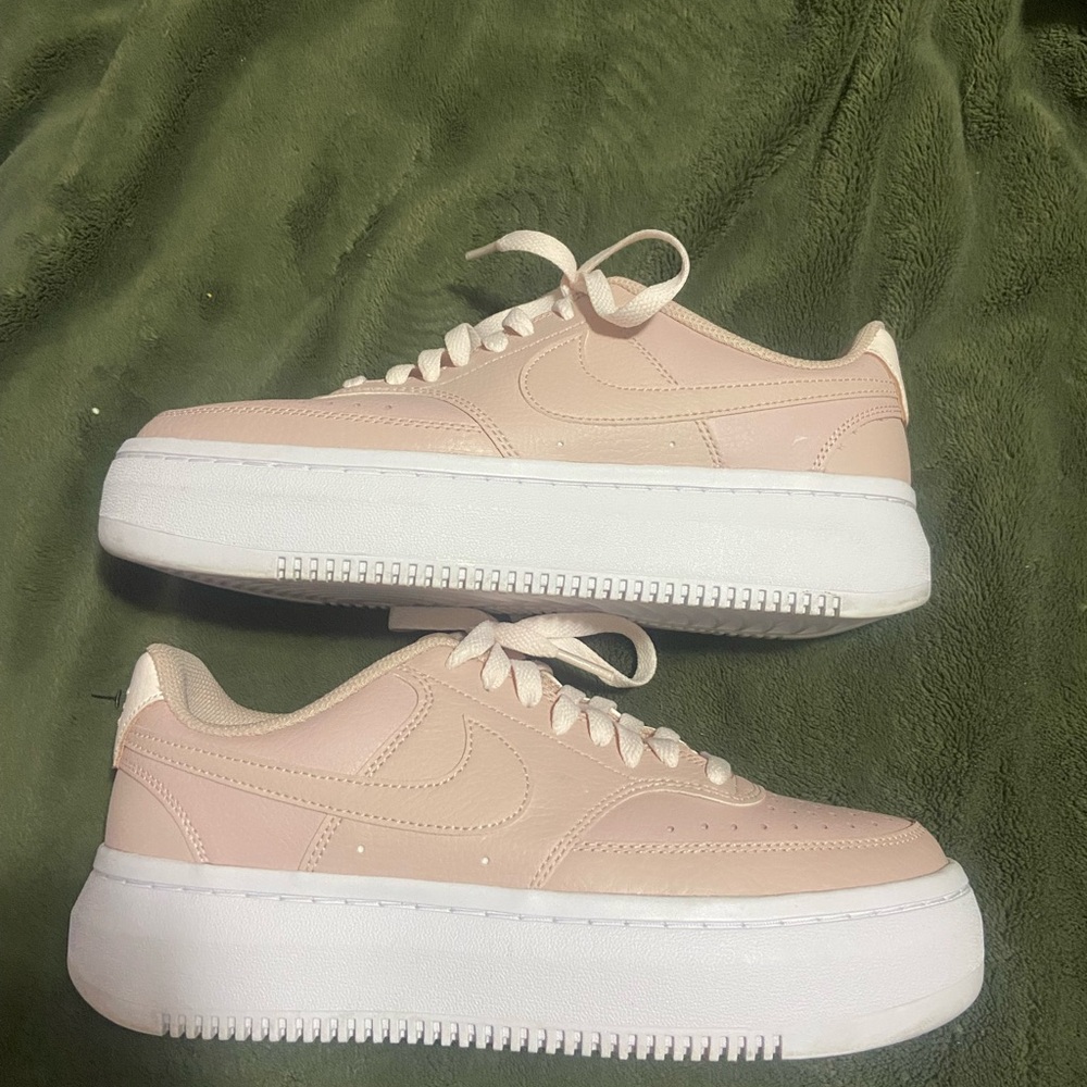 Nike Women's Platform Sneakers - Blush/White
